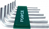 картинка FORCE 5072LS набор 6-гранных 3/32"-3/8" угловых ключей удлиненных 7предметов магазин  Механика96 являющийся официальным дистрибьютором в России 